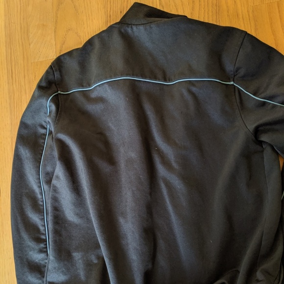Black track jacket, zip up - Picture 2 of 6